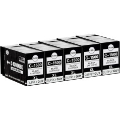 SupplyGuy 5 printeru kasetnes, kas saderīgas ar Canon PGI-1500XL Black Piemērots Canon Maxify MB2000 MB2050 MB2100 MB2150 MB2155 MB2300 MB2350 MB2700 MB2750 MB2755