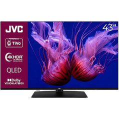 JVC 43-дюймовый QLED телевизор/TiVo Smart TV (4K UHD, HDR Dolby Vision, Dolby Atmos, тройной тюнер) LT-43VUQ3455 [2024]