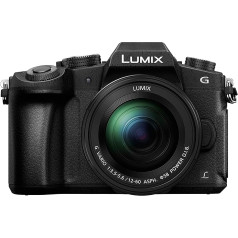 Panasonic Lumix G80M | Hybridkamera Tropicalisierte Kamera + Objektīvs Lumix 12-60 mm (Sensor 4/3 16 MP, Dualstab, OLED, Orient-Display, Tact., AF DFD, Video 4K) melns - Franču versija