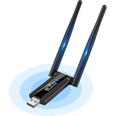 HENLSON Mini WLAN pastiprinātājs, 300 Mbit/s USB WLAN retranslators, 2,4 GHz WiFi pastiprinātājs ar USB spraudni, piemērots lielākajai daļai maršrutētāju, kompakts izmērs un ērts pārnēsāšanai