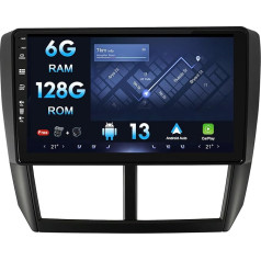 9 collu skārienjūtīgais ekrāns 1080P Android auto radio Subaru Foreste/Impreza WRX 2008-2014 GPS - 6G+128G - Bezmaksas aizmugures skata kamera - Atbalsta DAB/ stūres vadības ierīci/WiFi/BT/Mirrorlink/AUX