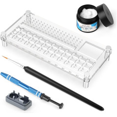 RUNJRX 36 Signal Glube Station für Tastaturschalter, GPL 205g0 0,53oz/15g, Schalteröffner für MX Cherry Akko Panda Kailh Gateron, Switch Lube Kit für Gaming -Tastatur