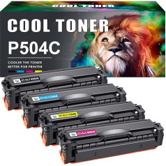 Cool Toner saderīga tonera kasetne Samsung CLT-P504C CLT-504S CLT-K504S CLT-C504S CLT-M504S CLT-Y504S Xpress SL-C1860FW C1810W 4195FN 415NW (melns zils dzeltens, dzeltens, purpursarkans, 4 iepakojumi)