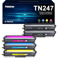 Palmtree TN247 TN-243CMYK Cartouche Suderinamas užpildyti Brother TN243cmyk TN243 Toneris Brother DCP-L3550CDW MFC-L3750CDW MFC-L3750CDW MFC-L3770CDW HL-L3270CDW HL-L3270CDW HL-L3230CDW HL-L3210CW DCP-L3510CDW MFC-L37 10cw