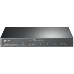 TP-Link TL-SG1210MPE Gigabit 10 Port Managed PoE Switch (8 Gigabit PoE+ Ports, 1* Gigabit SFP Port, 123 W, IEEE-802.3af/at, Plug and Play, QoS, IGMP, Fanless) Black