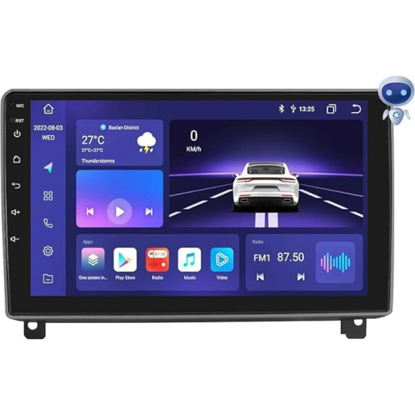 Android 12 Auto radio Peugeot 4071 2004-2011 8-core 4G + 32G GPS navigācija Peugeot 4071 Radio ar bezvadu CarPlay Android Car Bluetooth DAB WiFi 4G Mirror Link aizmugures / priekšējā kamera