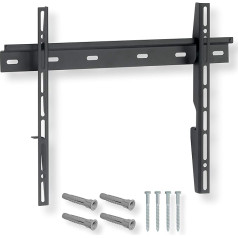 Nanook Flat TV Wall Mount for 32-55 Inch (81-140 cm) TVs | Flat Mount | Bracket also for LED, QLED and OLED TVs | VESA 100 x 100 to 600 x 400 | Black