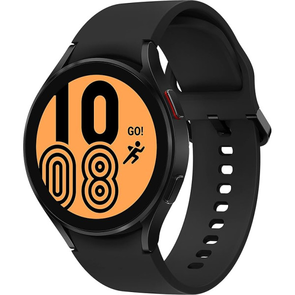 Samsung Galaxy Watch4 apaļš Bluetooth viedpulkstenis, Wear OS, fitnesa pulkstenis, fitnesa sekotājs, 44 mm, melns (caurspīdīga versija)