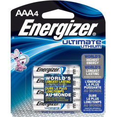Energizer Lithium AAA uzlādējamo AAA uzlādējamo bateriju 4 gab. iepakojums
