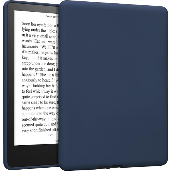 kwmobile Korpuss saderīgs ar Amazon Kindle Paperwhite (11th Gen - 2021) - silikona vāciņš e-lasītāja vāciņam - tumši zils