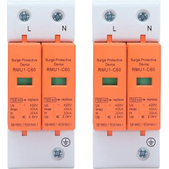 DEWIN 2gab 2P pārsprieguma aizsargierīces maiņstrāvas novirzītāju ķēdes pārtraucējs 420V RMU1-C20/40/60 (40kA)