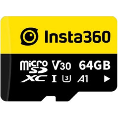 Insta360 64GB UHS-I V30 MicroSD Memory Card for One X/One X2 / X3 / One R/One RS/Sphere Action Cameras