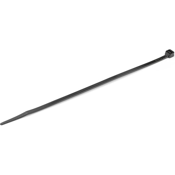 StarTech.com kabeļu savienotājs - 203x4 mm, neilona kabeļu savienotājs ar elastīgu spitu, 22 kg stiprums, 94V-2/UL, melns, 1000 gabaliņu (CBMZT8BK)