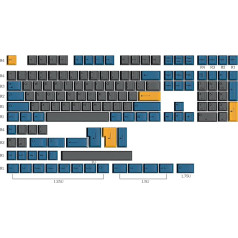 Dye Sublimation taustiņu vāciņi | Cherry Profile for Custom Merchanical Keyboard | 139 taustiņi (Symbiosis)