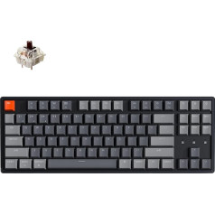 KEYCHRON K8-J3-DE Klaviatūros raktas K8 TKL aliuminis RGB Gat Brown H