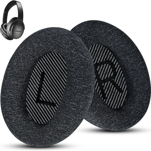 Komfortabler Stoff: Bose QuietComfort 35 / QC35ii Kopfhörer, kompatibel mit QC45, QC25, QC2, QC15 und mehr, exklusive Ersatzteile, S2