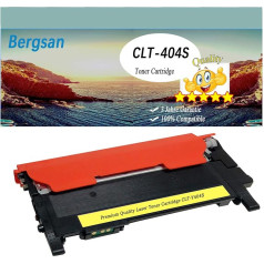 Bergsan 1 dzeltenais toneris XL saderīgs ar Samsung CLT Y404S Xpress C430 C430 C430W C480 C480W C480FN C480FW Xpress SL-C430 SL-C430W SL-C430W SL-C480 SL-C480W SL-C480FN SL-C480FN SL-C480FN SL-C4800FN SL-C4800FW