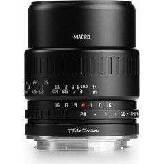 TTArtisan 40mm F/2.8 metāla korpuss saderīgs ar APS-C L stiprinājumu (makro) - melns