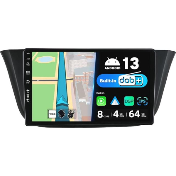 JOYX Android 12 IPS auto radio - [Iebūvēts DAB] - Piemērots Iveco Daily VI (2014-2021) - Bezvadu Carplay/Android Car - 4G + 64G - LED kamera + mikrofons - 9 collu 2 DIN - SWC DSP WiFi Fast-Boot 360 Camera BT