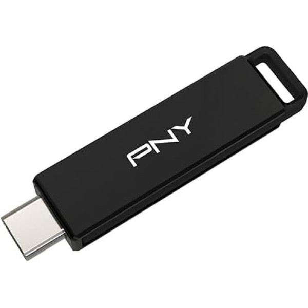 PNY 256GB Elite-X C tipa USB 3.2 Gen 1 zibatmiņas disks, līdz 200MB/s lasīšanas ātrums