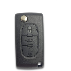 Shoppy Lab Remote Key Shell 3 pogas Rezerves daļa, kas ir saderīga automašīnām Citroen C2 C3 C3 C5 C6 C8 Xsara Picasso CE0536 Atslēga komplektā ar korpusu un asmeni