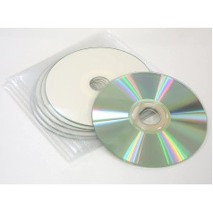 10 x Ritek Professional White Inkjet CD-R Discs with 52 Write Speed in Dragon Trading Plastic Flap Sleeves