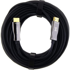 20 m Optical Fibre Optic HDMI 2.0b Cable - UHD 2160p 4K @ 60Hz 4:4:4 HDR HDCP 2.2