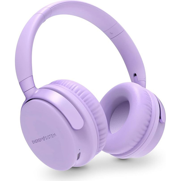 Energy Sistem austiņas Bluetooth Style 3 Lavender bezvadu austiņas (Bluetooth® 5.1, dziļi basi, HQ balss zvani, ilgs akumulatora darbības laiks: 25 h) - violetā krāsā