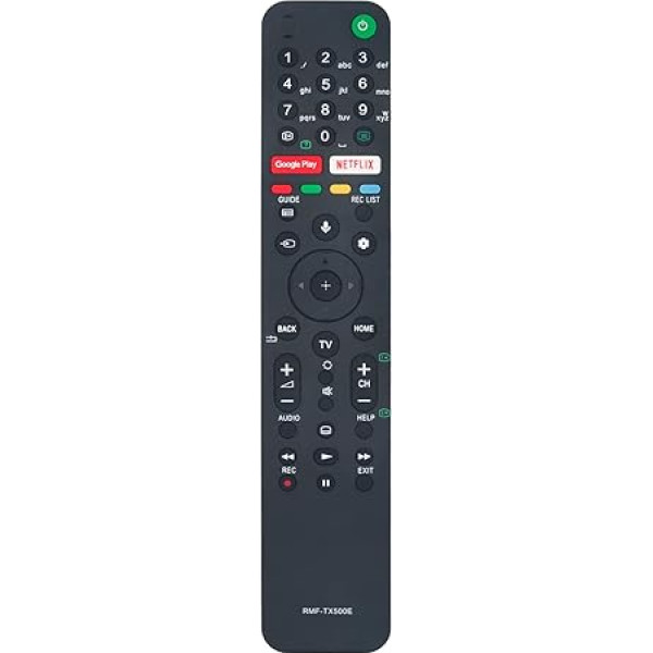 VINABTY RMF-TX500E Rezerves balss tālvadības pults, kas saderīga ar Sony TV KD-55XG8505 KD-55XG8577 KE-65XH9096 KD-55XG8588 KD-55XG8596 KD-55XG8599 KD-55XG8796 KD-85XH9505 KD-75XH9505