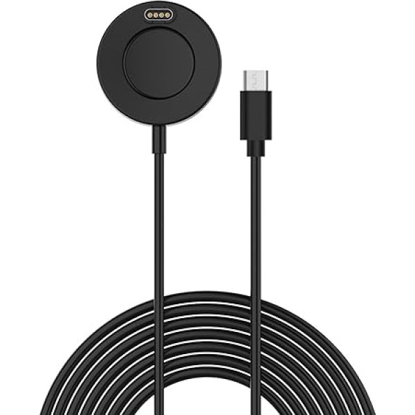 Saderīgs ar Garmin Venu 3 USB C lādētāja doku, LOKEKE rezerves USB C tipa lādēšanas kabeļa doks, saderīgs ar Garmin Venu 3/3S/Vivoactive 5/4/Epix Pro