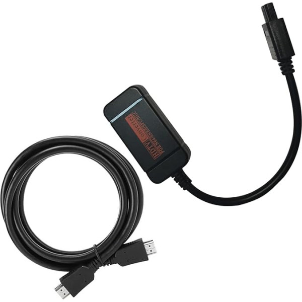 Queen.Y HDMI pārveidotājs adapteris N64 / SNES / NGC / SFC Gamecube konsolei 720P Gamepad pārveidotājs ar barošanas bloku un HDMI kabeli HD Link kabelis