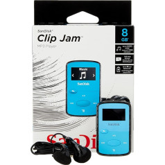 SanDisk Clip Jam 8GB MP3 atskaņotājs - Zils