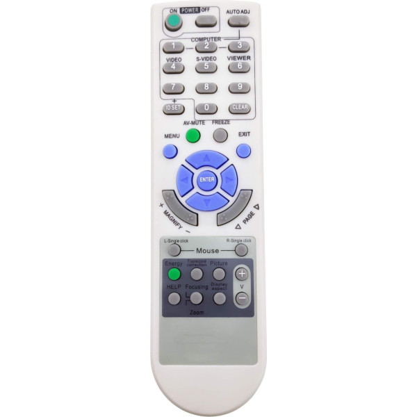 Leankle Remote Control RMT-PJ31 for NEC Projectors NP-M260W, NP-M260X, NP-M271X, NP-M300W, NP-M300WS, NP-M300X, NP-M300XS, NP-M311W, NP-M311X, NP-P350W, NP-P350X, NP-P401W