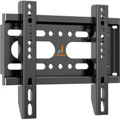 JXMTSPW Feste TV-Wandhalterung für 14-42 Zoll Bildschirme, TV-Halterung, flaches Profil, feste flache Wandhalterung, 25 kg Kapazität, max. VESA 200 x 200 m, ultradabisks televizora skārienjutīgais slēdžiem,