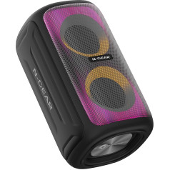 N-Gear Bluetooth Box LGP Juke 101 - kompakts mūzikas Bluetooth skaļrunis ar RGB LED gaismu, 60 W jauda, 8 stundu atskaņošanas laiks, True Wireless funkcija, USB un Micro TF kartes saderība