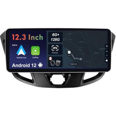 BXLIYER - 12,3 collu - 6G+128G - Android 12 IPS autoradio piemērots Ford Tourneo Transit Custom (2013-2021) - Wireless CarPlay/Android Car/DSP - LED kamera un mikrofons - 2 DIN - DAB SWC Fast Boot 360-CAM