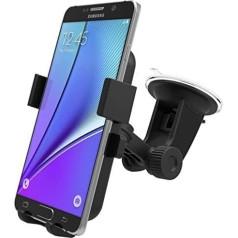 Handy-Halterung für Autos, Universalgröße, One-Touch-Bedienung, zur Befestigung an der Windschutzscheibe, für iPhone 7 / 6S / 6 / 5S / 5C / 4S / 4 / 3 GS, Samsung Galaxy Note II S5 / S4 / S3 / Note Epic Touch 4G Nokia Lumia 900 HTC One X EVO 4G Google