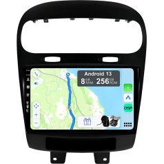 YUNTX [8GB + 256GB] Android 13 auto radio Fiat Freemont/Dodge Journey (2012-2016) [Integrēts CarPlay/Android Auto/DSP/GPS]-9 collu IPS Touch Screen CAM+MIC-DAB/Mirror Link/Bluetooth 5.0/AHD kamera