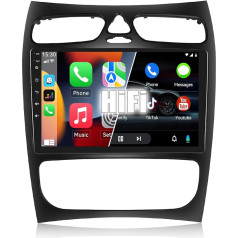 [2+64G] Auometo Android 13 Autoradio für Mercedes Benz C-Klasse W203 C200 C200 C320 C350 CLK W209 S203 A209 mit Wireless CarPlay Android Auto Mirrorlink, 9 Zoll Bildschirm mit HiFi Navi Bluetooth RDS WiFi