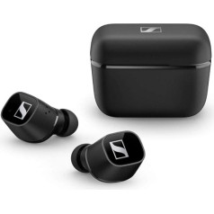 Sennheiser CX 400BT True Wireless Earbuds - Bluetooth austiņas mūzikai un zvanīšanai - ilgs akumulatora darbības laiks un pielāgojama skārienvadība, melnas krāsas