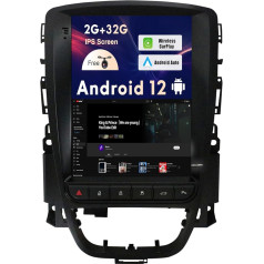 SXAUTO Android 12 IPS auto radio priekš Opel Vauxhall Astra J Buick Excelle XT GT (2006-2016) - Iebūvēts CarPlay / Android Car - Bez kameras - 2G + 32G - DAB Fast-Boot vadība no stūres - 2 DIN 9.7