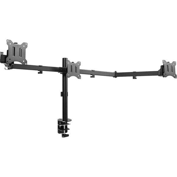 VIVO Stand-V103C 21.5 to 27 inch LED LCD Monitor Desk Mount for 3 Screens - Black