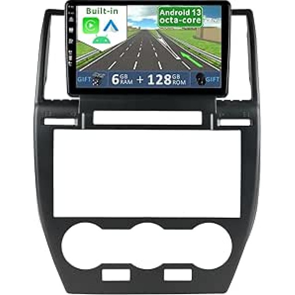 YUNTX [6GB + 128GB] Android 12 autoradio Land Rover Freelander 2 (2007-2012) [Integrēts CarPlay/Android Car/DSP/GPS]-9 collu IPS 2.5D kamera + MIC-DAB/Mirror Link/Bluetooth 5.0/360 kamera