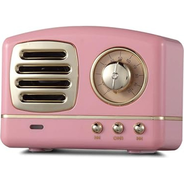 Vietējais atgriežas Bluetooth skaļrunis Retro bezvadu viedtālrunis Bass Audio Mini Creative Pink 2