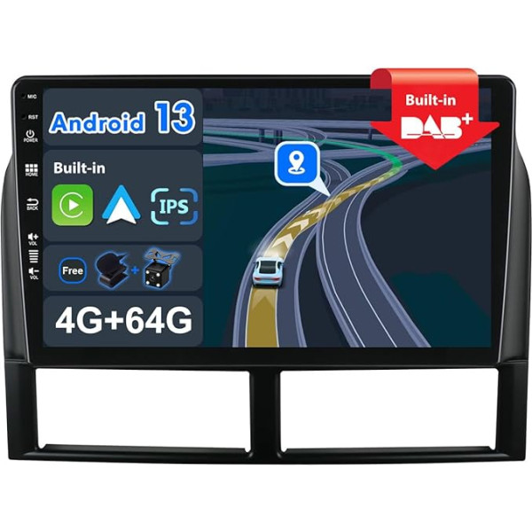 BXLIYER - [Iebūvēts DAB] - Android 12 IPS auto radio Jeep Grand Cherokee WJ (1998-2004) - Bezvadu Carplay/Android Car - 4G+64G - Kamera + Mic - 9 collu 2 DIN - Stūres vadības stūres rats Fast Boot