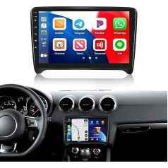 [Jaunums] Auometo 2+64G Android 13 Carplay Android Auto Autoradio mit DSP für Audi TT MK2 8J 2006-2012, 9'' Touchscreen,1280 * 720, mit GPS WiFi BT BT USB FM RDS Radio Mirror Link+32 Band EQ