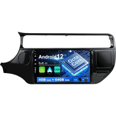 SXAUTO Android 12 IPS auto radio priekš KIA Rio 4 K3 (2011-2017) - Iebūvēts Carplay/Android Car/DSP - LED kamera + MIC - 4G + 64G - DAB 360-CAM vadība no stūres Fast Boot WiFi AHD - 2 DIN 9 collas