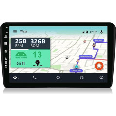 YUNTX [2GB+32GB] Android 12 auto radio ar satelītnavigācijas sistēmu Audi A3 8P/8PA (2003-2013) 9 collu skārienjūtīgais ekrāns bez kameras DAB/GPS/Stūres rata vadība/MirrorLink/Bluetooth 5.0/WiFi/USB/4G/CarPlay