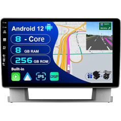 BXLIYER - [8G+256G, 8-Core] - Android 12 IPS Autoradio für Buick Excelle/Opel Astral (2010-2014) - Kabellos CarPlay/Android Auto - Kamera & MIC - 9 Zoll 2 Din - DAB Lenkradsteuerung Fast-Boot 360-CAM