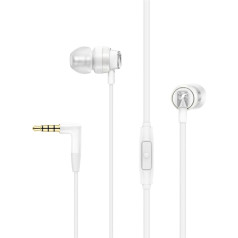 SENNHEISER CX 300S, Auriculares, Dentro de Oído, Blanco, Monoaural, Bottones, 1,2 m